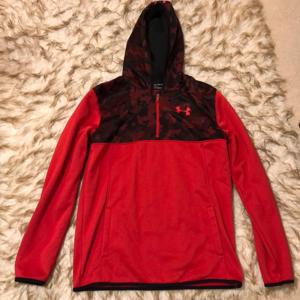 Red under armor quarter zip